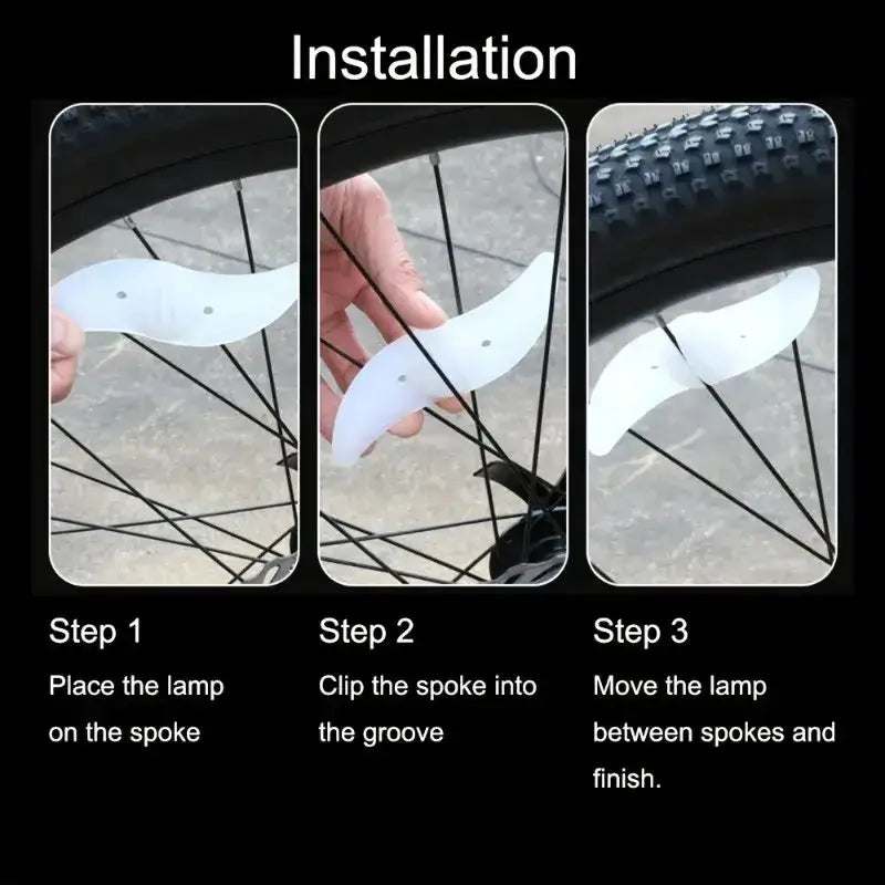 Habicare Colorful Waterproof LED Bicycle Spoke Lights Colorful Waterproof LED Bicycle Spoke Lights