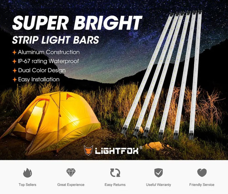 Lightfox LED Camping Strip Light Bars For Tents And RVs – view 1