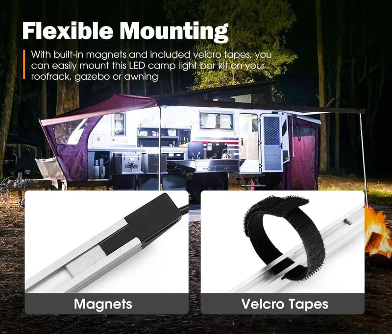 Lightfox LED Camping Strip Light Bars For Tents And RVs – view 6