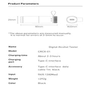 LED Display Automatic Alcohol Tester – Professional Rechargeable Breathalyzer – view 13