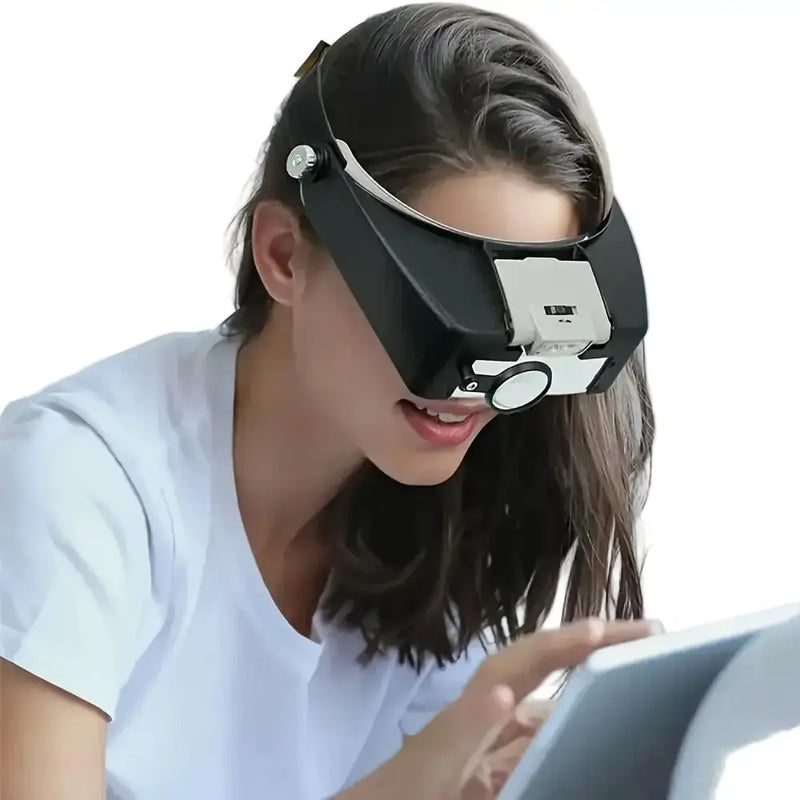 Habicare HBC LED Headband Magnifier Glasses LED Headband Magnifier Glasses