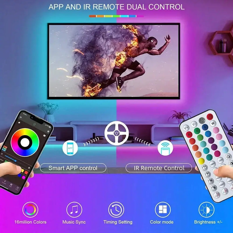 Habicare Smart LED Strip Lights with App & Music Sync Smart LED Strip Lights with App & Music Sync