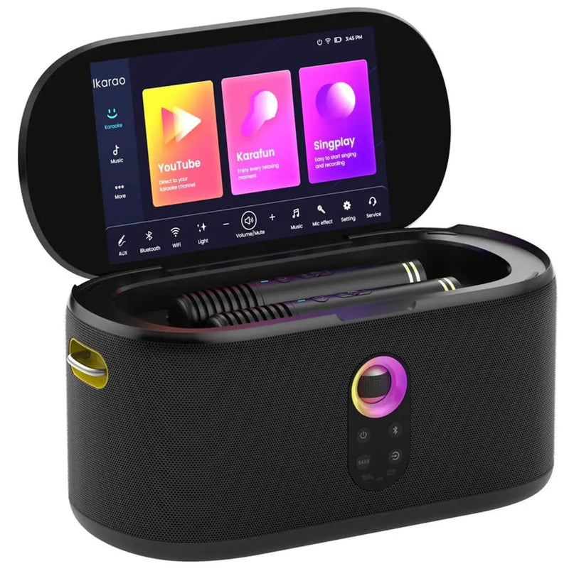Kiwi Grab Kiwi Grab Ikarao S1 Karaoke Machine System With 10.1″ Touch Screen Wireless Mic Ikarao S1 Karaoke Machine System With 10.1″ Touch Screen Wireless Mic