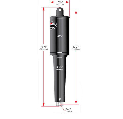Lenco 102 XD Extended 12V Actuator With Stainless Steel Ram For Heavy Duty Marine Use