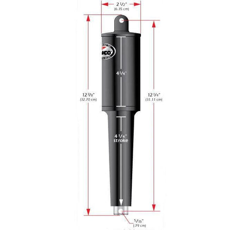 Lenco 102 XD Extended Actuator 24V Heavy Duty Industrial Marine Grade Stainless Ram With Corrosion Resistant Housing