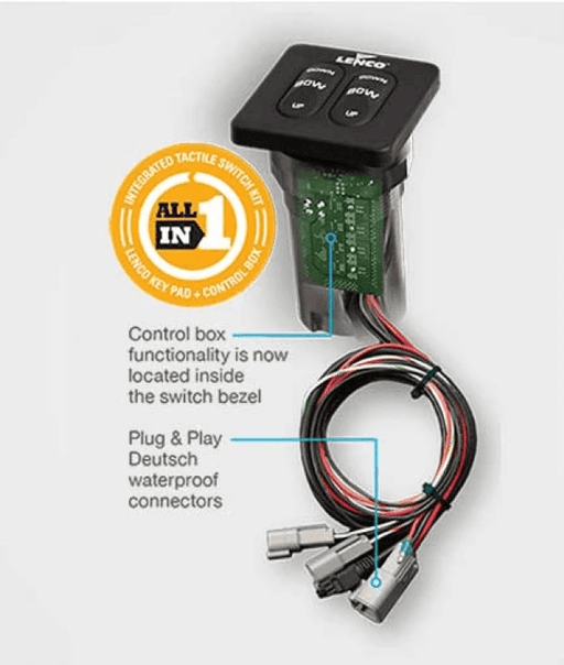 Lenco 12x12 Short Ram Trim Tab Kit LED For Boats Oil-Free Instant Response Marine-Grade – view 2