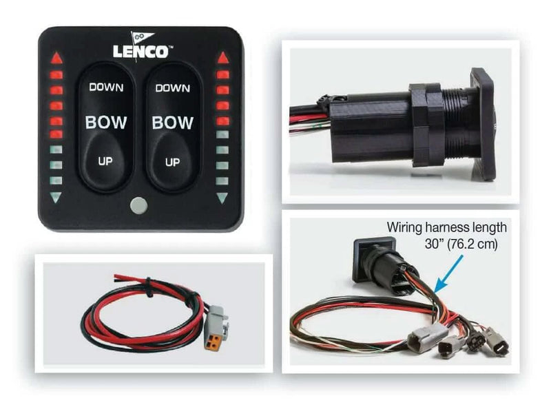 Lenco LED Up Down Switch Limited Depth Mounting For Boats – view 5