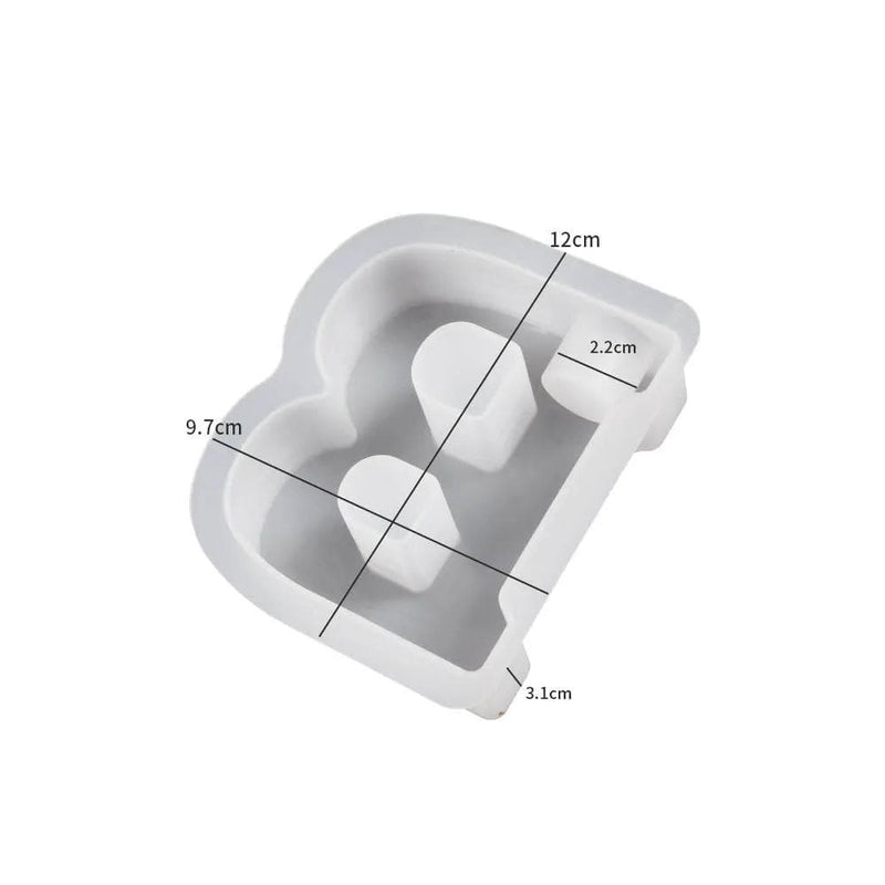 Alphabet Letter Moulds - Candle Holder - Individual - Large – view 6