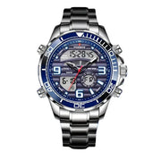 LIGE Men's Dual Display Watch – Stainless Steel Quartz (6 models available) – view 2