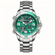LIGE Men's Dual Display Watch – Stainless Steel Quartz (6 models available) – view 12