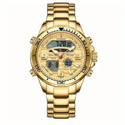 LIGE Men's Dual Display Watch – Stainless Steel Quartz (6 models available) – view 10