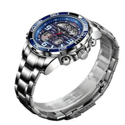 LIGE Men's Dual Display Watch – Stainless Steel Quartz (6 models available) – view 5