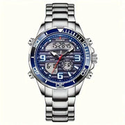 LIGE Men's Dual Display Watch – Stainless Steel Quartz (6 models available) – view 1