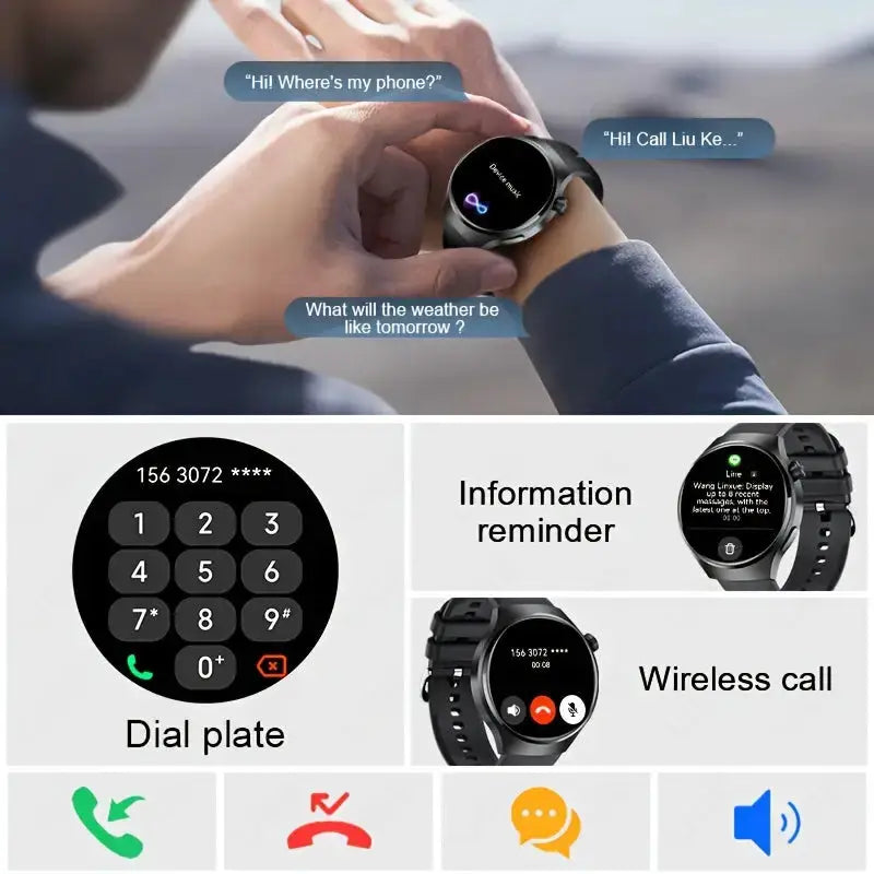 Habicare TWS LIGE Men's Smart Sport Watch (6 models available) LIGE Men's Smart Sport Watch (6 models available)
