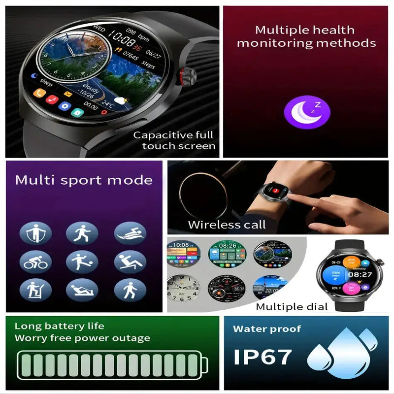 Habicare TWS LIGE Men's Smart Sport Watch (6 models available) LIGE Men's Smart Sport Watch (6 models available)