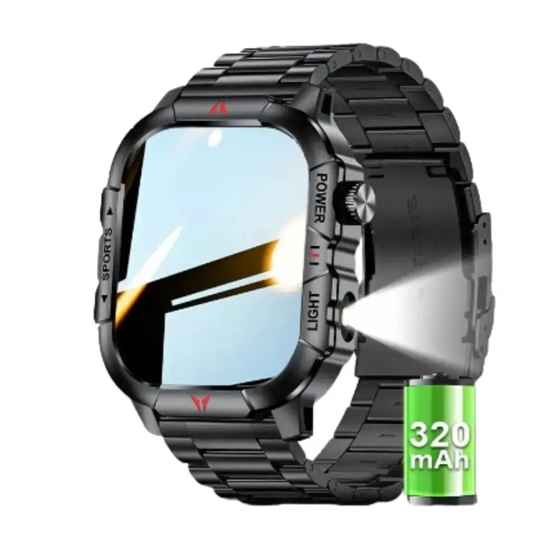 LIGE Men's Smartwatch – 2.01" Large Screen with Flashlight, Weather Alerts – view 7
