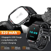 LIGE Men's Smartwatch – 2.01" Large Screen with Flashlight, Weather Alerts – view 12