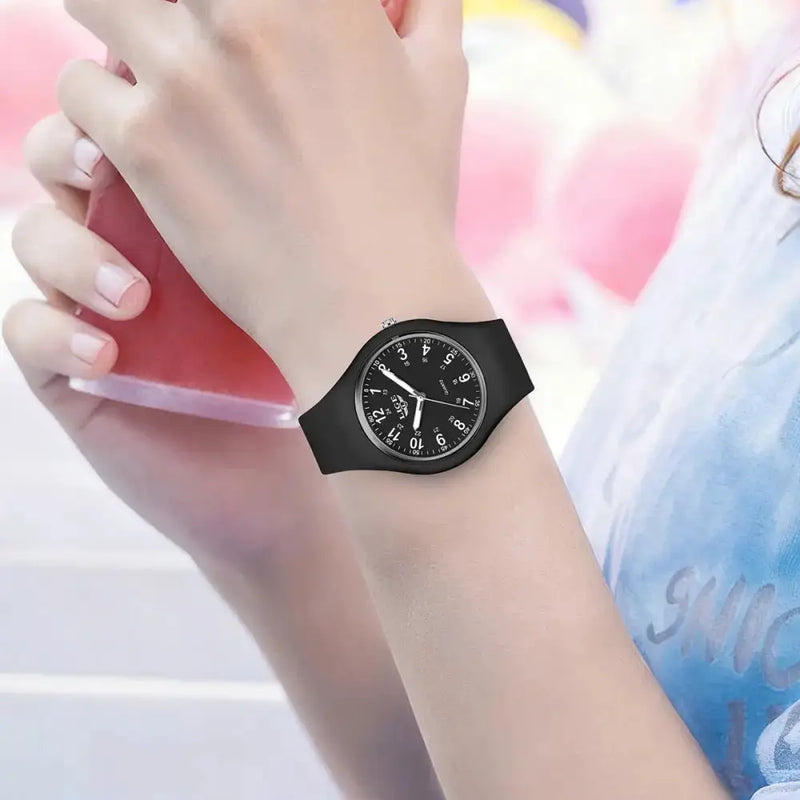 LIGE Minimalist Silicone Quartz Watch – Unisex Design (Available in Multiple Colour Combinations) – view 32