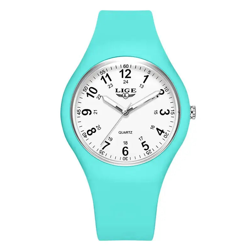 LIGE Minimalist Silicone Quartz Watch – Unisex Design (Available in Multiple Colour Combinations) – view 43
