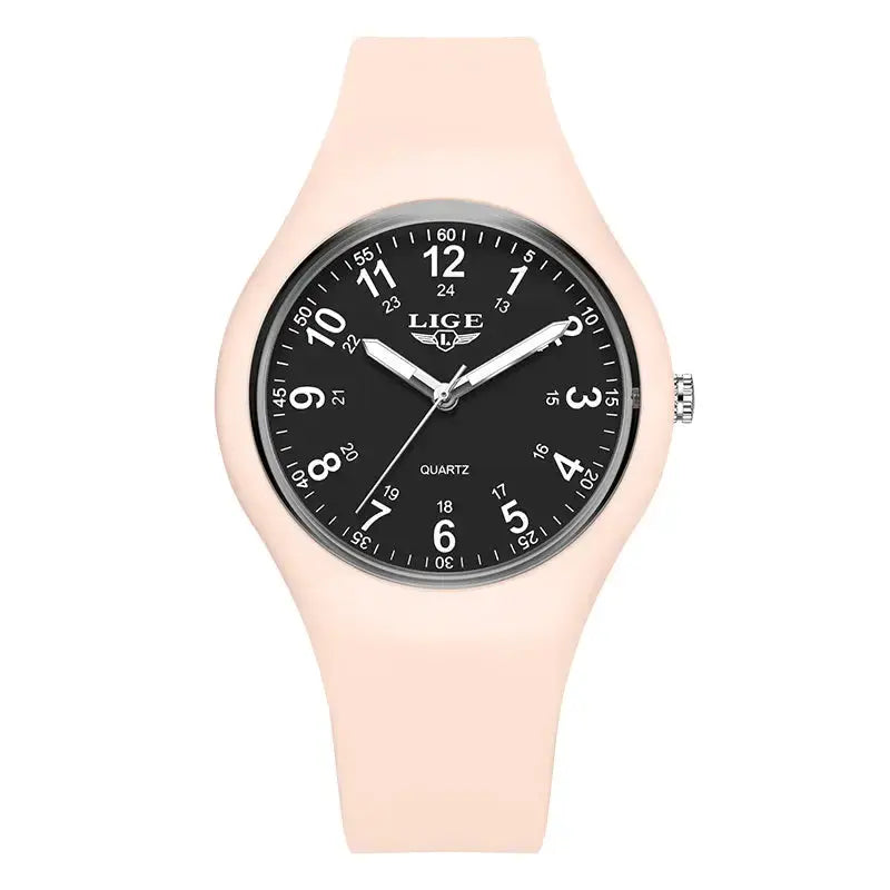 LIGE Minimalist Silicone Quartz Watch – Unisex Design (Available in Multiple Colour Combinations) – view 34