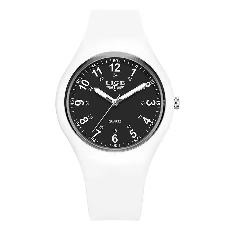 LIGE Minimalist Silicone Quartz Watch – Unisex Design (Available in Multiple Colour Combinations) – view 39