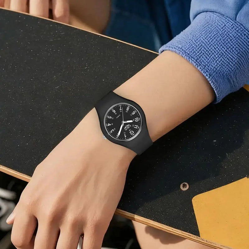 LIGE Minimalist Silicone Quartz Watch – Unisex Design (Available in Multiple Colour Combinations) – view 31