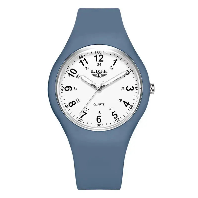 LIGE Minimalist Silicone Quartz Watch – Unisex Design (Available in Multiple Colour Combinations) – view 42