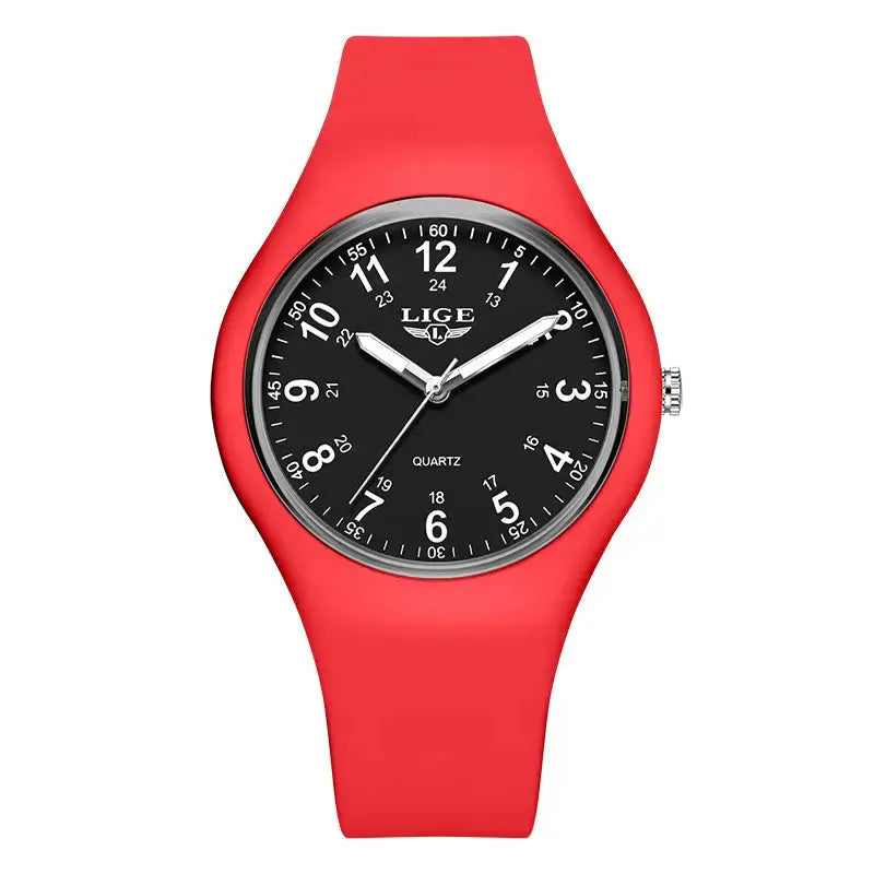 LIGE Minimalist Silicone Quartz Watch – Unisex Design (Available in Multiple Colour Combinations) – view 36