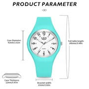 LIGE Minimalist Silicone Quartz Watch – Unisex Design (Available in Multiple Colour Combinations) – view 3