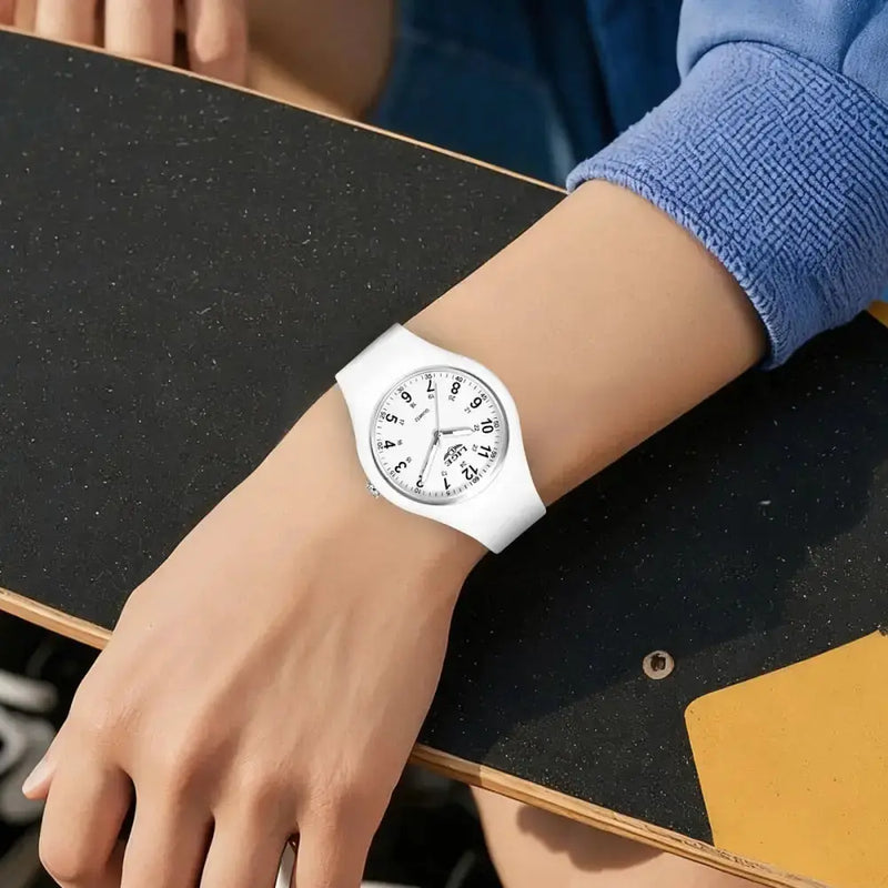 LIGE Minimalist Silicone Quartz Watch – Unisex Design (Available in Multiple Colour Combinations) – view 9