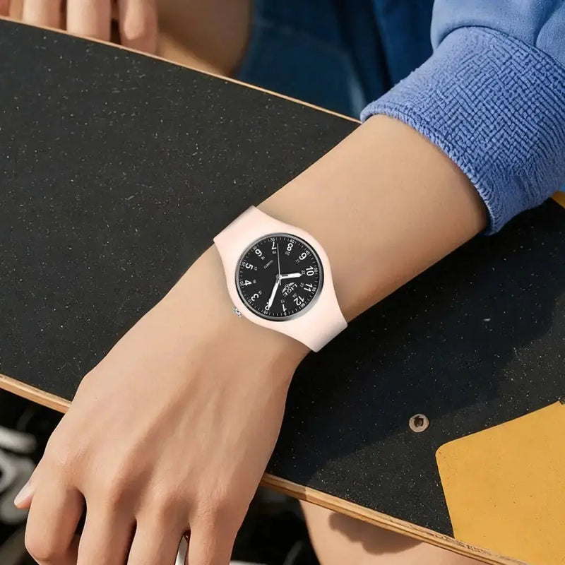 LIGE Minimalist Silicone Quartz Watch – Unisex Design (Available in Multiple Colour Combinations) – view 13