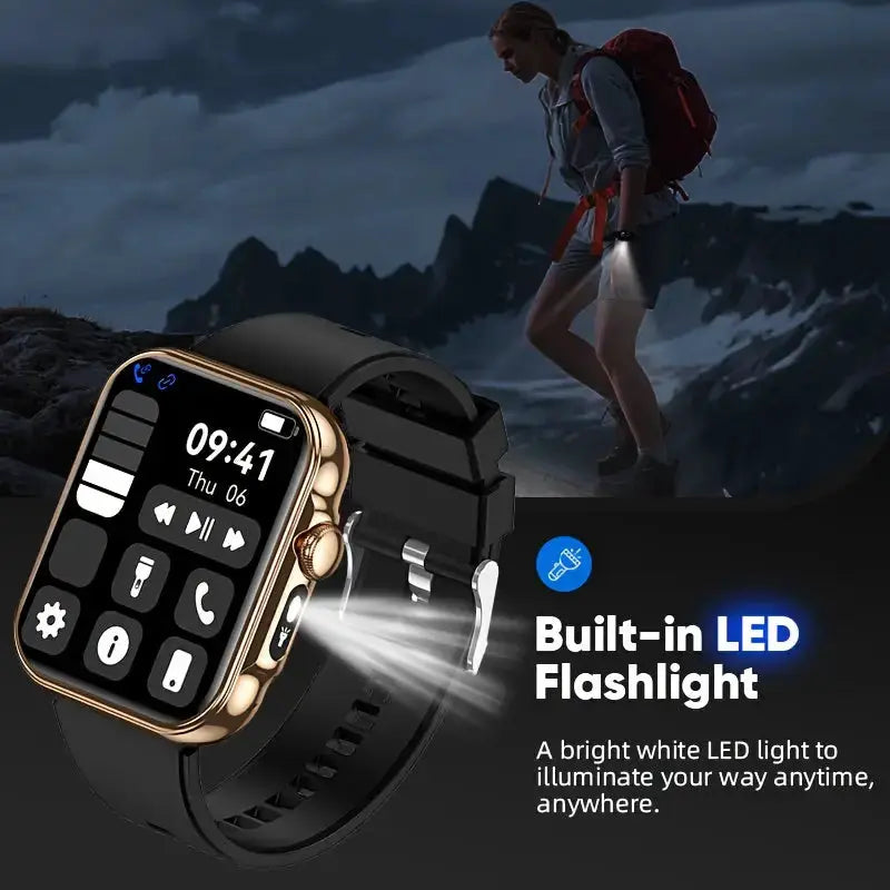 LIGE Outdoor Smart Watch – Large HD Screen, AI Voice Assistant – view 8