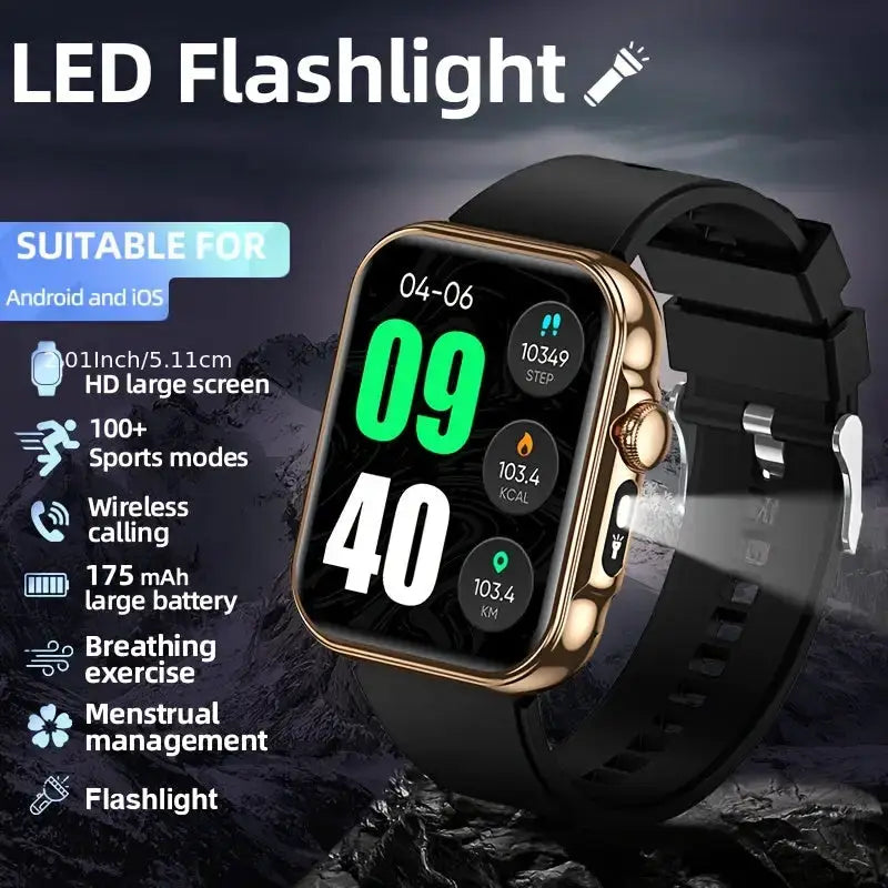 LIGE Outdoor Smart Watch – Large HD Screen, AI Voice Assistant – view 3