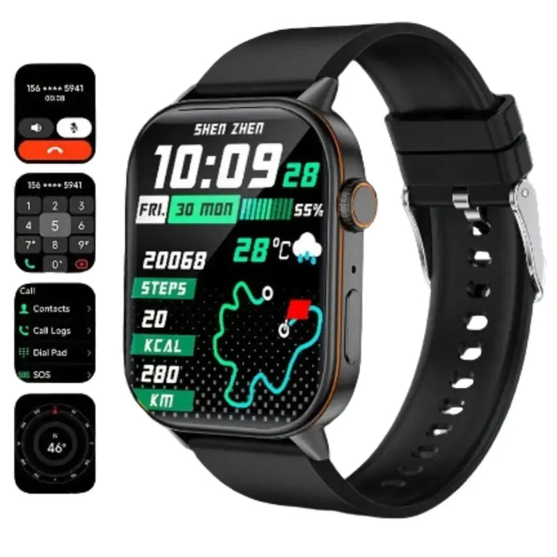LIGE Outdoor Smartwatch – Large Screen with Compass & Music (10 different styles available) – view 1
