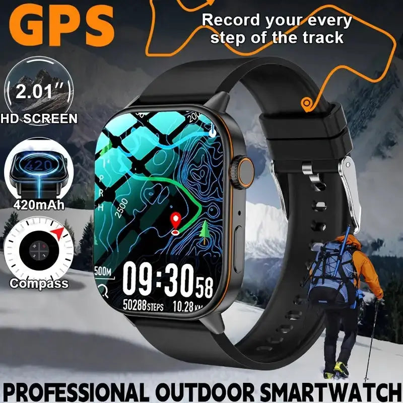 LIGE Outdoor Smartwatch – Large Screen with Compass & Music (10 different styles available) – view 3