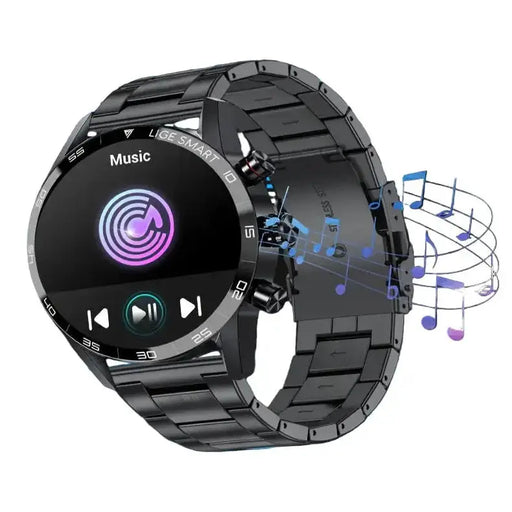 LIGE Smart Watch – 1.32" Full Touch Screen with Call Reminder, Fitness & Life Tracking (available in Black & Silver) – view 2