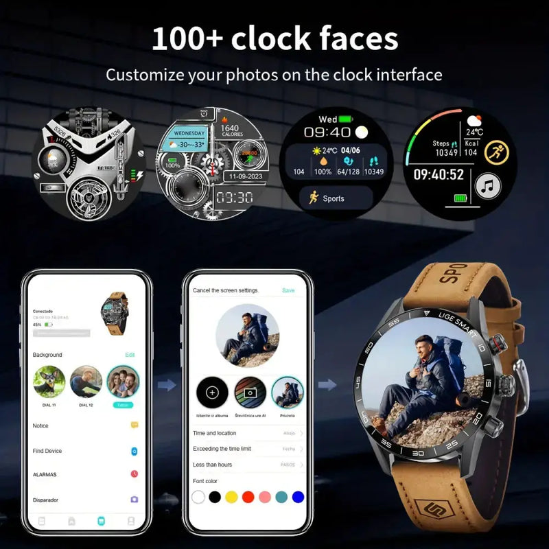 LIGE Smart Watch – Full Touch Screen with Multi-Sport Modes (10 colours available) – view 4