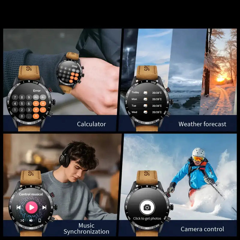 LIGE Smart Watch – Full Touch Screen with Wireless Calls (4 different types available) – view 19