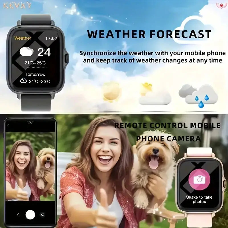 LIGE Smart Watch – Make/Answer Calls, Custom Wallpaper, Music Control (4 colours available) – view 9