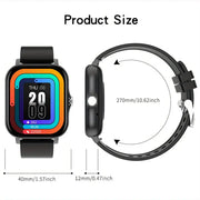LIGE Smart Watch – Make/Answer Calls, Custom Wallpaper, Music Control (4 colours available) – view 4