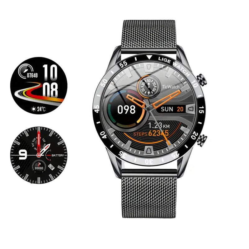 LIGE Smartwatch – Full Touchscreen with Call Management (4 types available) – view 12