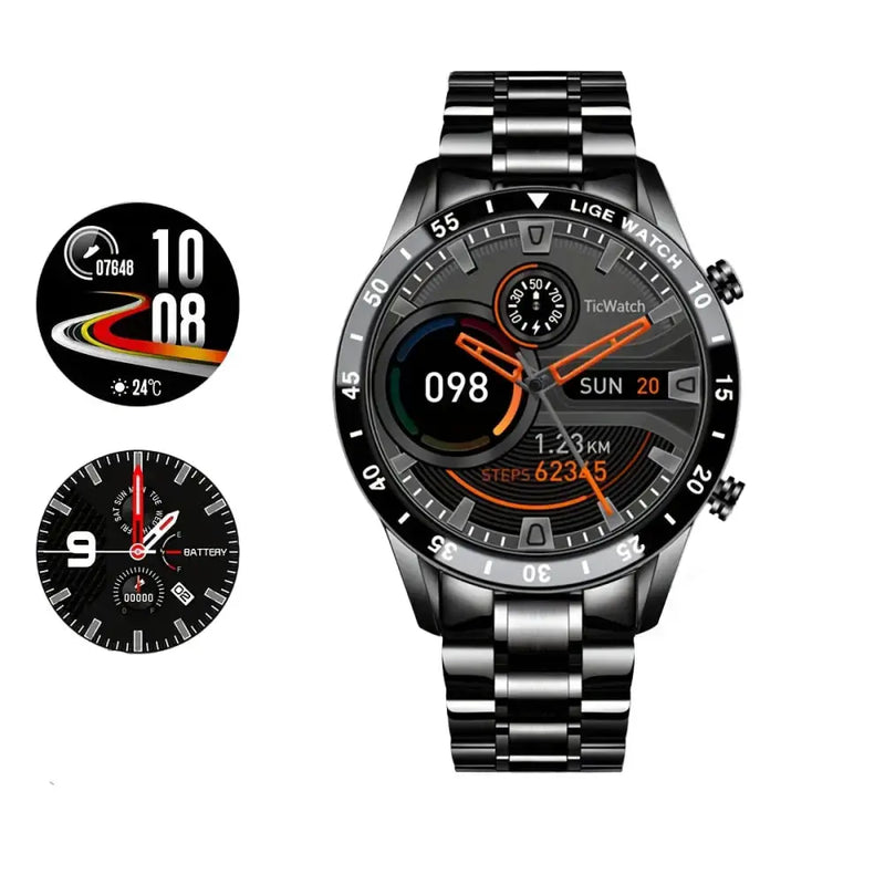 LIGE Smartwatch – Full Touchscreen with Call Management (4 types available) – view 10