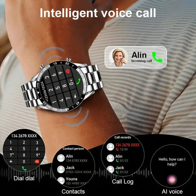 LIGE Smartwatch – Full Touchscreen with Call Management (4 types available) – view 6