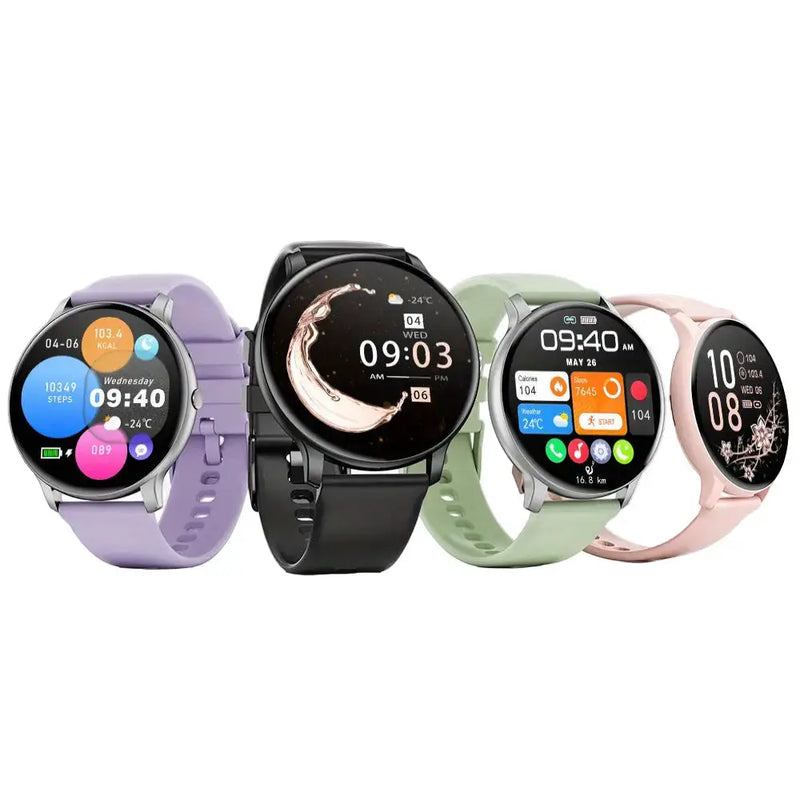 LIGE Smartwatch – Multi-Colour Silicone Strap (11 colours available) – view 1