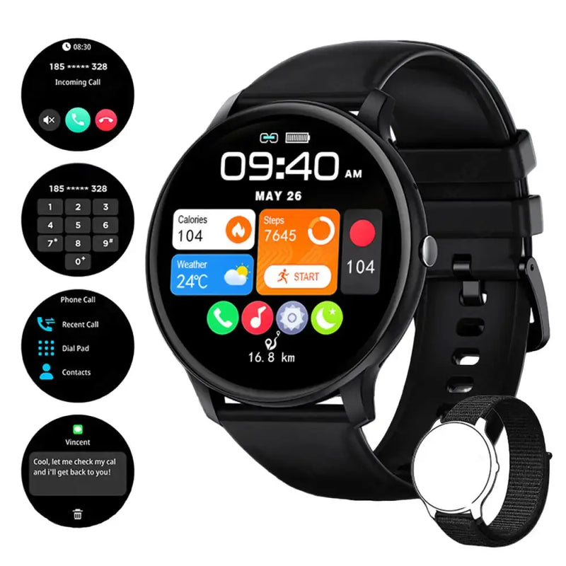 LIGE Smartwatch – Multi-Colour Silicone Strap (11 colours available) – view 22