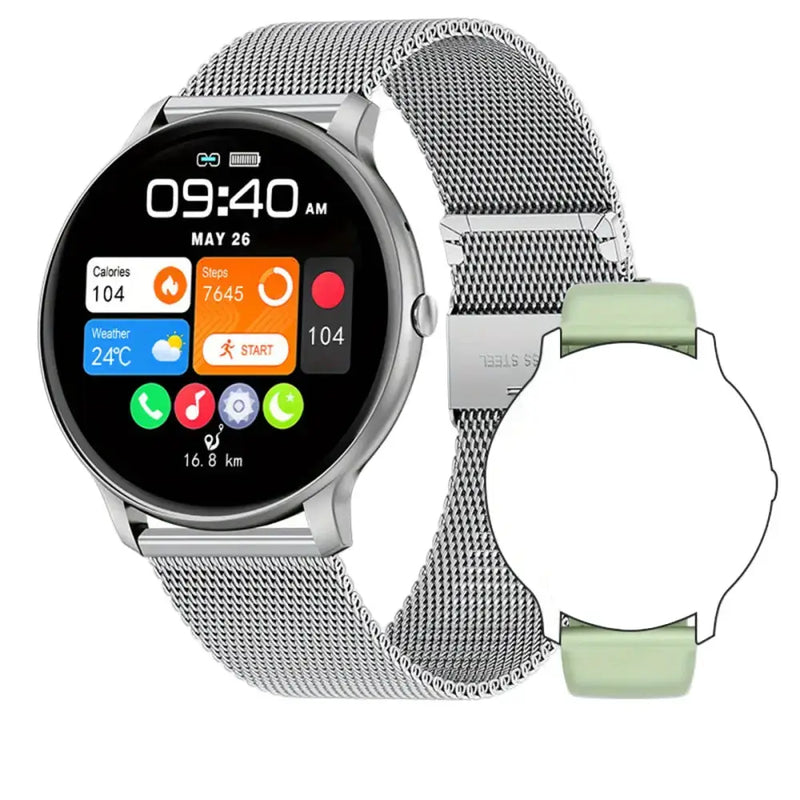 LIGE Smartwatch – Multi-Colour Silicone Strap (11 colours available) – view 20
