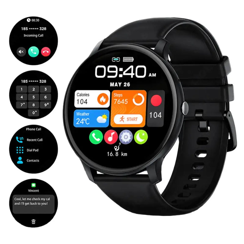 LIGE Smartwatch – Multi-Colour Silicone Strap (11 colours available) – view 24