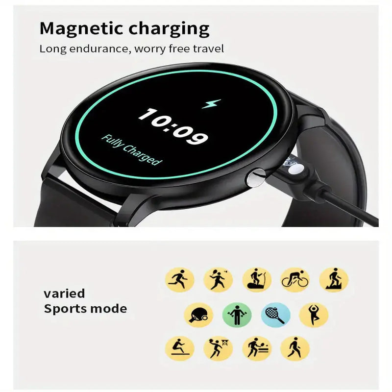 LIGE Smartwatch – Multi-Colour Silicone Strap (11 colours available) – view 7