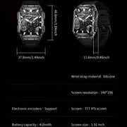 LIGE Smartwatch – Wireless Calling, 100+ Sports Modes, AI Voice (4 types available) – view 3