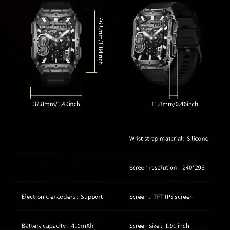 LIGE Smartwatch – Wireless Calling, 100+ Sports Modes, AI Voice (4 types available) – view 3